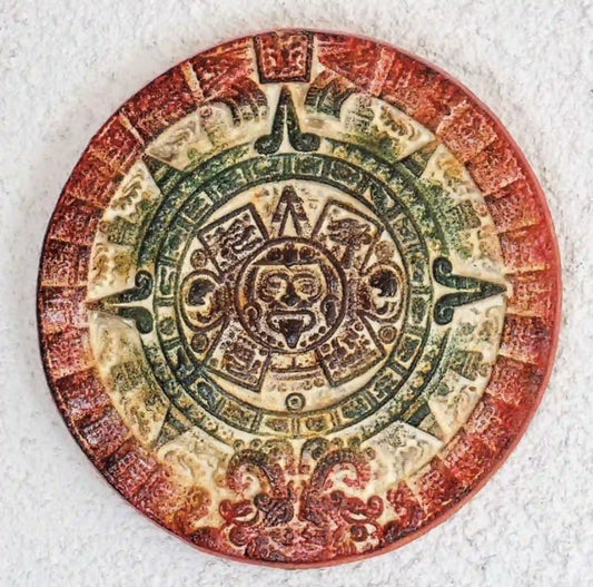 Représentation en terre cuite du calendrier Maya