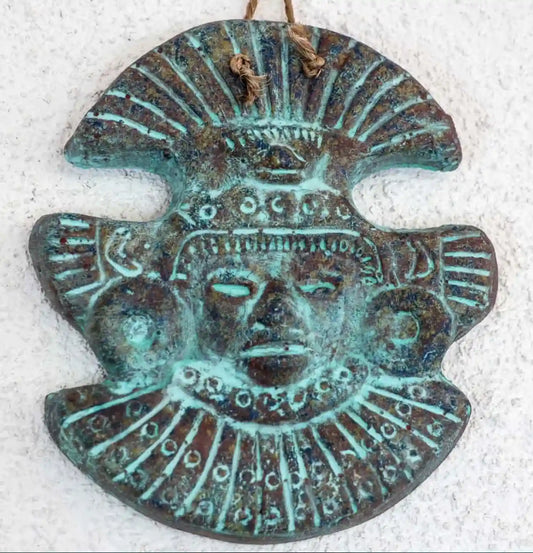 Masque mexicain en terre cuite